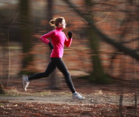 Running woman Stock Photo 02