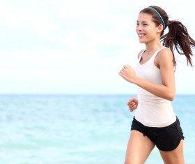 Running woman Stock Photo 04