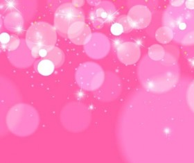 Shiny pink bokeh vector background