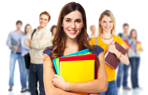 Smile college student Stock Photo free download