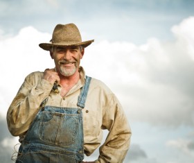 Smiling old man Stock Photo