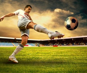 Soccer player Stock Photo 01