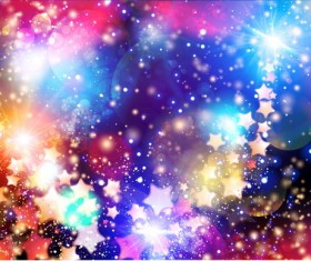 Star light with festival halation background vectors 03