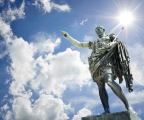 Statue of Augustus in Rome Italy Stock Photo