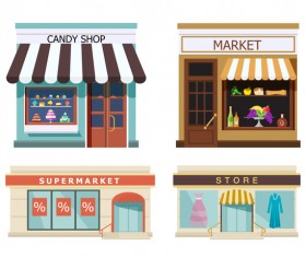 Store illustration vector set 02