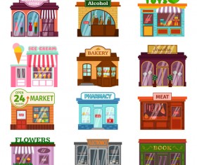 Store illustration vector set 03
