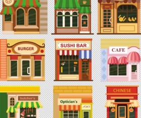 Store illustration vector set 04