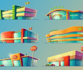 Super mall illustration vector