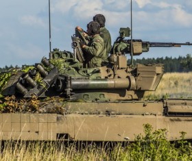 Tank troops Stock Photo