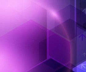 Technology geometric concept vector purple background