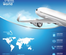 Travel around the world business template vector 18