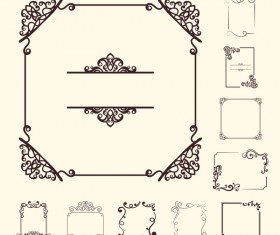 Vintage frame with decorative design vector