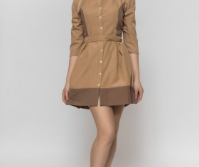 Wearing a different clothing beautiful female model Stock Photo 01