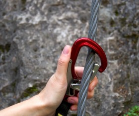 Young climbers climbing Stock Photo 12