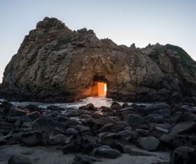 beautiful Big Sur Stock Photo