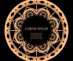 beauty frame golden luxury vector 04