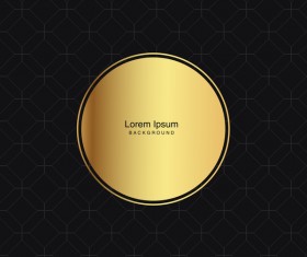 black seamless pattern with gold background vector 01