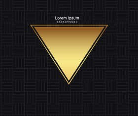 black seamless pattern with gold background vector 02