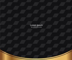 black seamless pattern with gold background vector 08