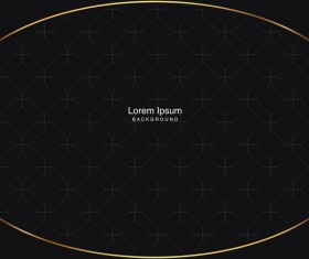 black seamless pattern with gold background vector 09