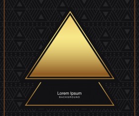 black seamless pattern with gold background vector 19