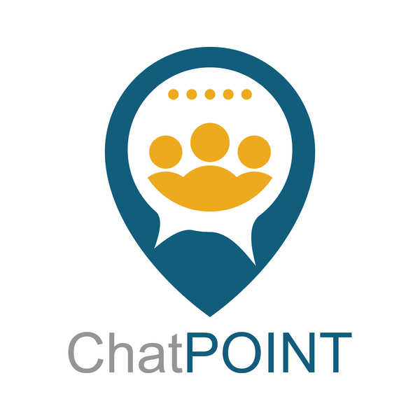 chat point business logo vector