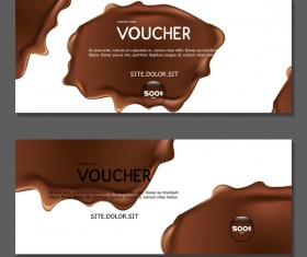 chocolate voucher template vector 02