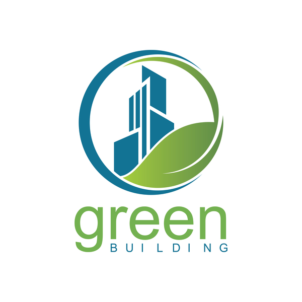 green building logo vector