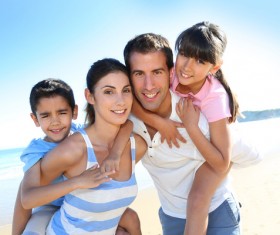 happiness family Stock Photo 02