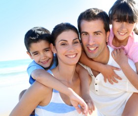 happiness family Stock Photo 03