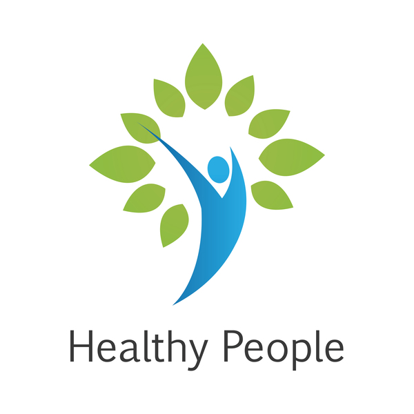 healthy people logo vector