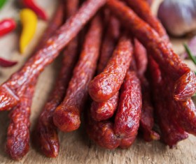 meat products sausages Stock Photo 01