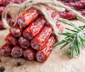meat products sausages Stock Photo 02