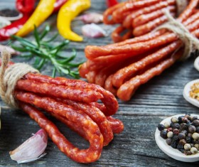 meat products sausages Stock Photo 03