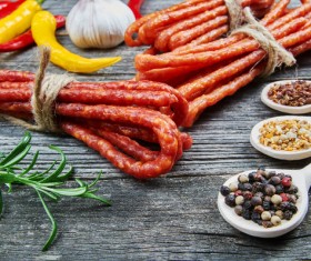 meat products sausages Stock Photo 04