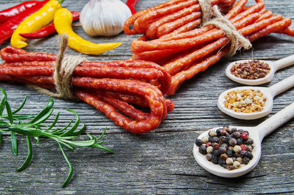 meat products sausages Stock Photo 04