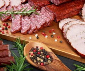 meat products sausages Stock Photo 06