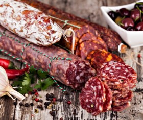 meat products sausages Stock Photo 08