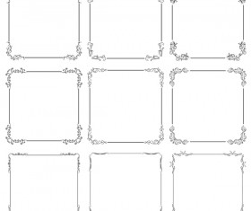 simple decor frame vector material