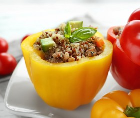 stuffed peppers Stock Photo 01