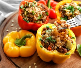 stuffed peppers Stock Photo 05