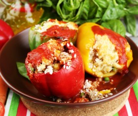 stuffed peppers Stock Photo 07
