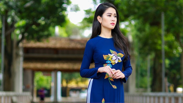 tender and beautiful Asian woman Stock Photo