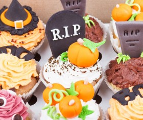variety of styles Halloween cakes Stock Photo 04