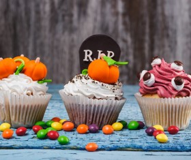 variety of styles Halloween cakes Stock Photo 18