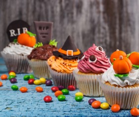 variety of styles Halloween cakes Stock Photo 20