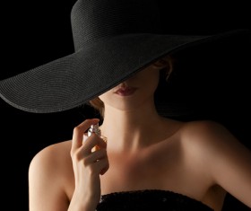 woman who sprays perfume Stock Photo 08