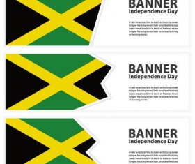 3 Kind jamaica banner template vector