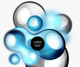 3d decoration glass bubble background illustration vector 01