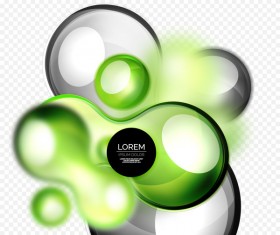 3d decoration glass bubble background illustration vector 02